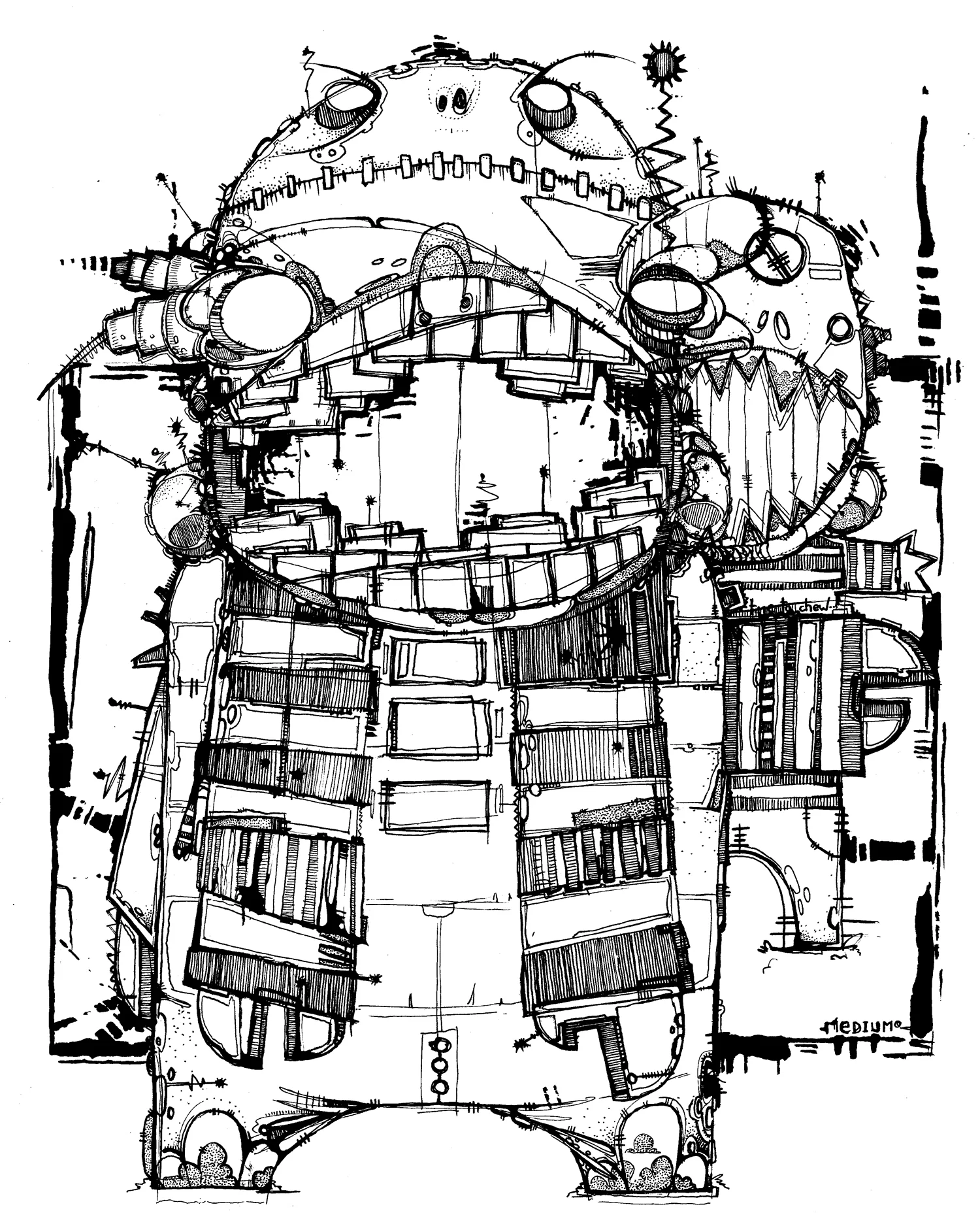 untitled ink on paper, 11" x 14" 2001