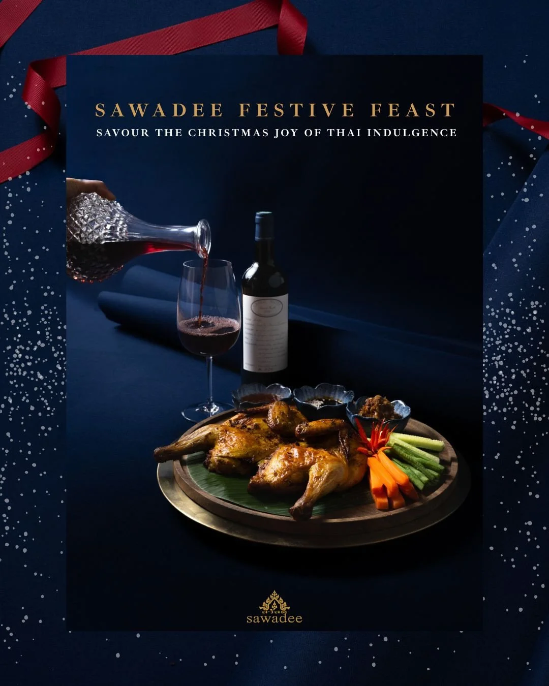 This Christmas, we turn up the heat.

Think herb-roasted chicken with irresistible aroma, flame-grilled tomahawk kissed by fire and festive Thai flavours designed to linger long after the last bite.
Bold. Smoky. Comforting with just the right amount 
