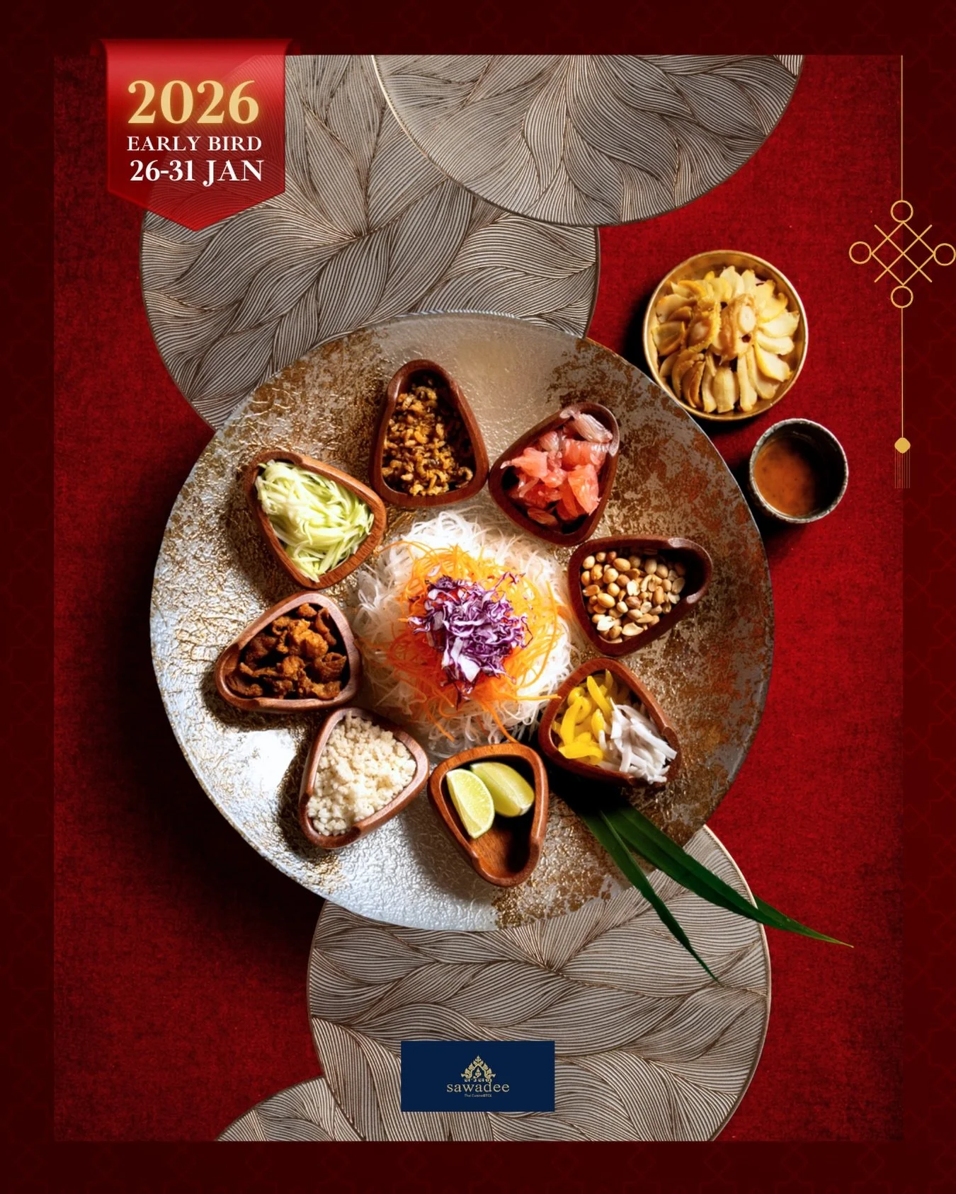 Early Bird Privilege🧧
Now till 31 January

Celebrate the season with an exclusive early bird treat.
Enjoy a complimentary plate of premium abalone, thoughtfully prepared to elevate your dining experience.
A limited-time indulgence for those who savo