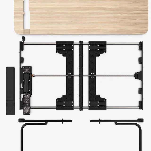 Inside outside. How do you make a retrofit stand up desk so slim and still lift 20kg of stuff? @moviworkspace