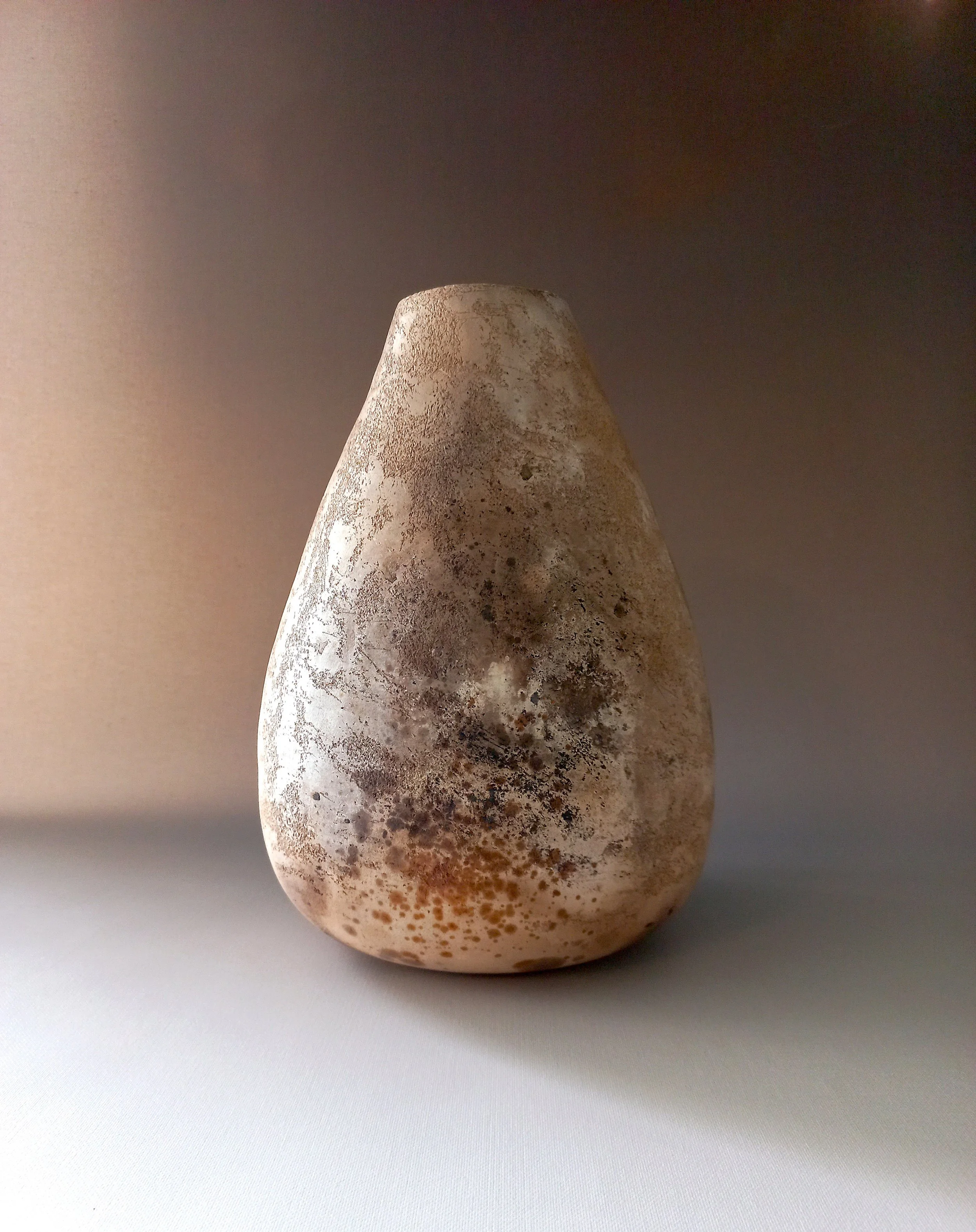 Coilbuilt White Raku vessel - Large other view.jpg