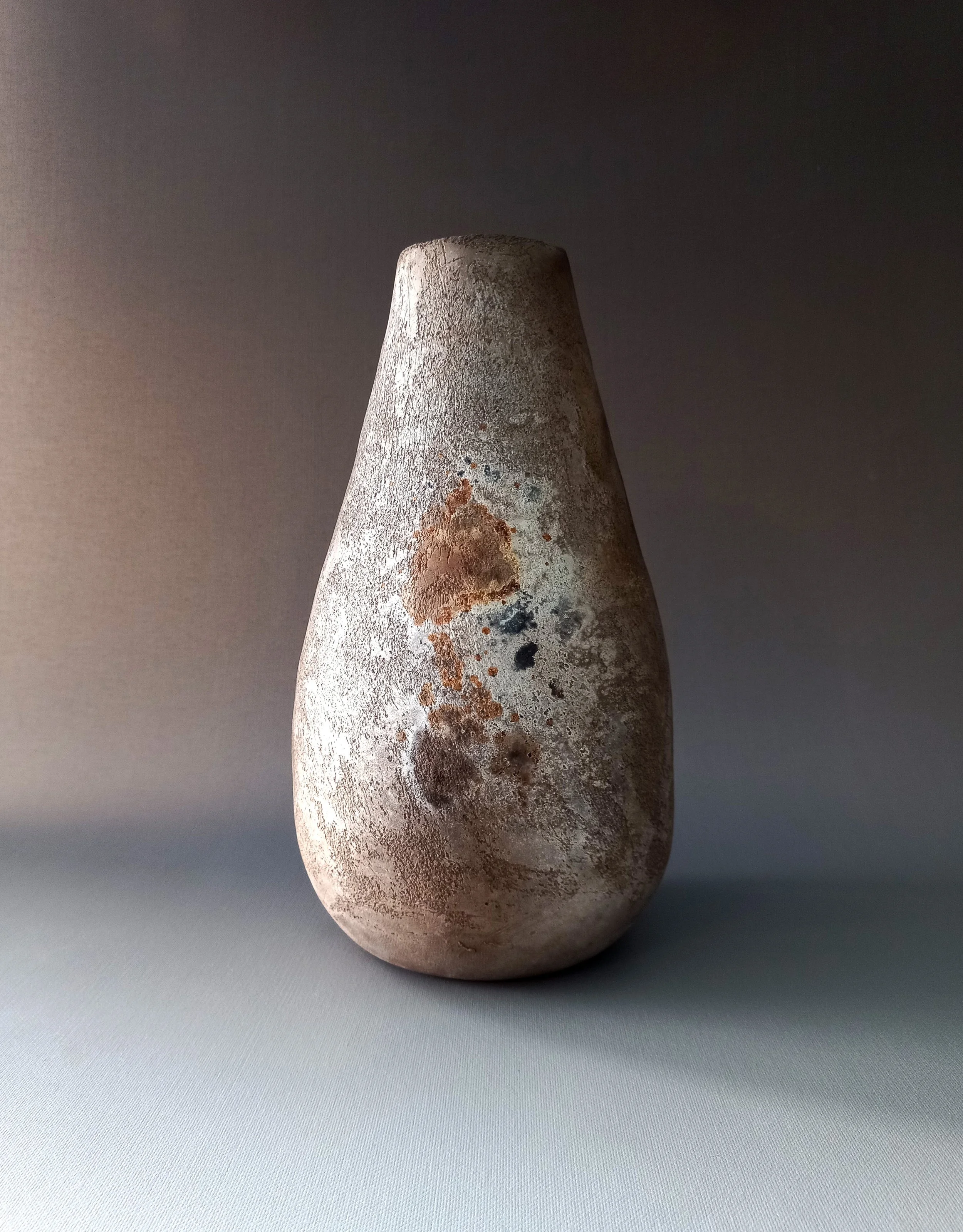 Coilbuilt White Raku vessel - Medium.jpg