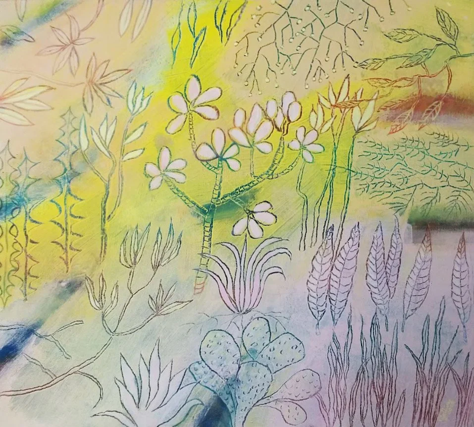 SUCCULENTS IN PINK AND YELLOW