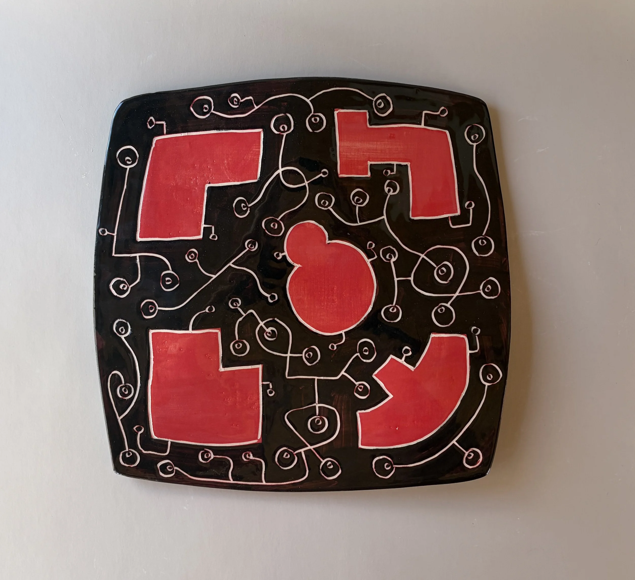 DARK QUEST SERIES - SLUMPED SQUARE WALL PLATE