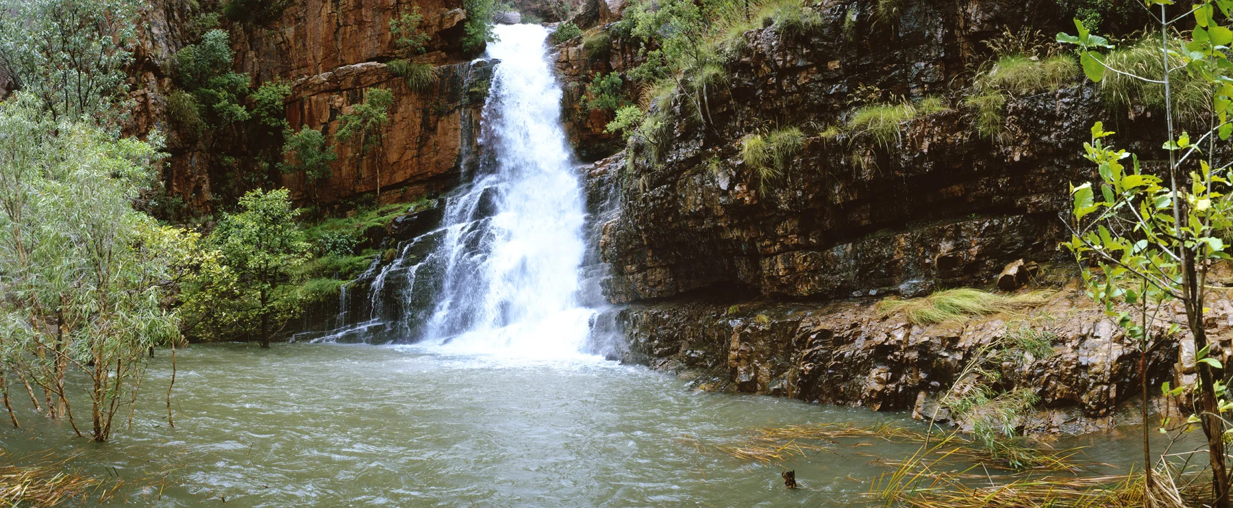 Carlton George Falls, Ord River. Kimberley