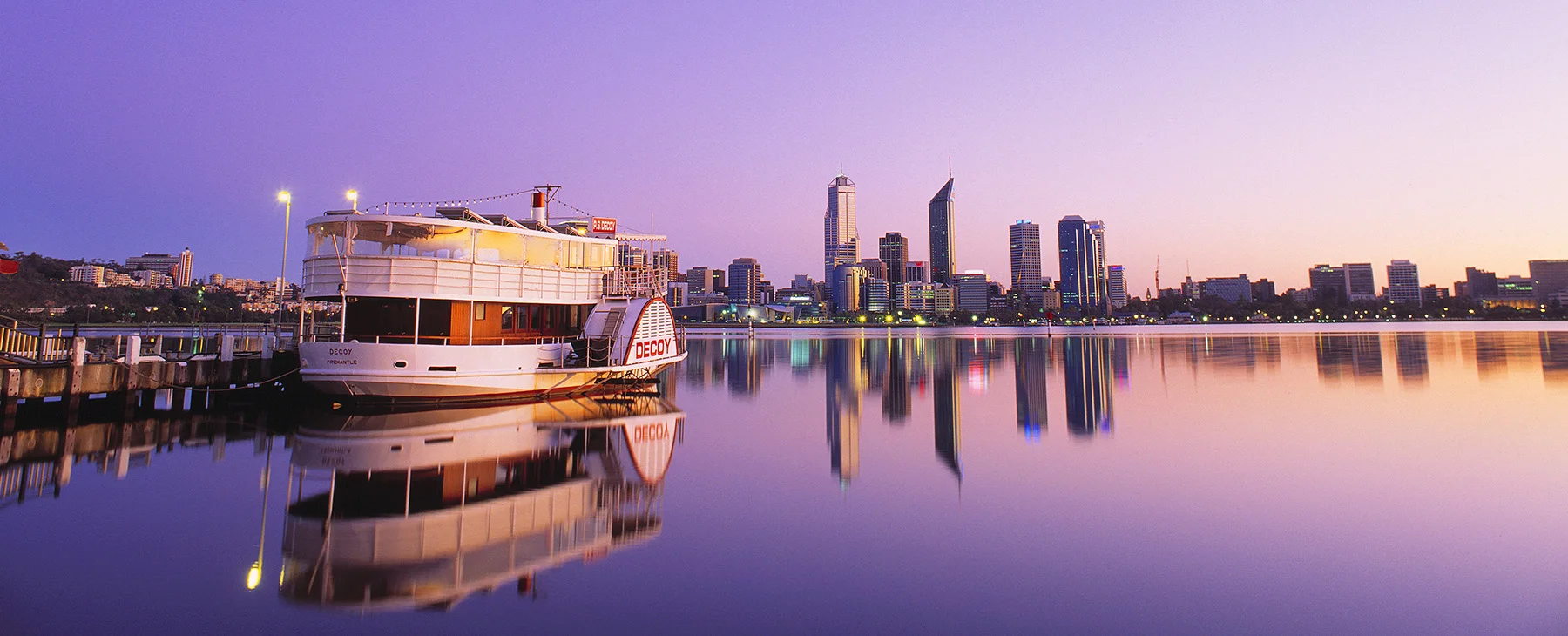 Swan River Decoy at Sunset, Perth