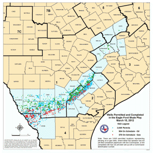 Eagle Ford Shale Well Map