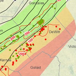 DeWitt County Eagle Ford Shale Map