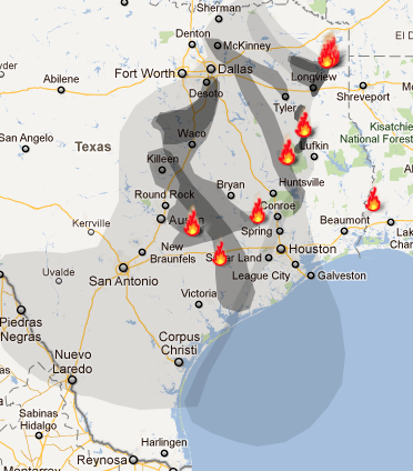 Texas Fire Map