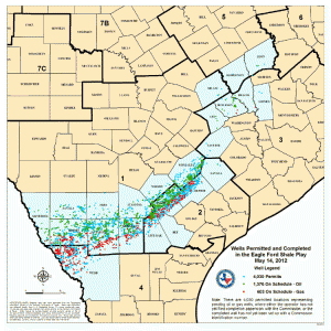 Eagle Ford Shale Well Map