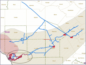 Regency Eagle Ford System Map