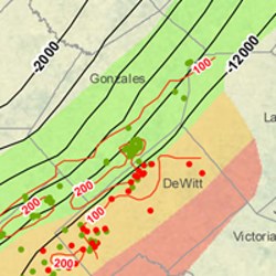 Gonzales County Eagle Ford Shale Map