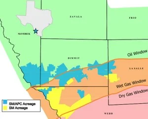 SM Energy Eagle Ford Map