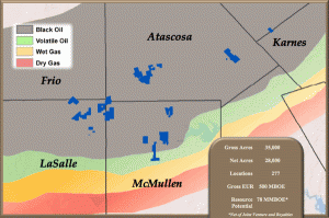 Comstock Resource Eagle Ford Map