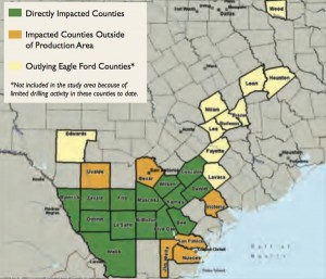 Eagle Ford Shale Impact Map