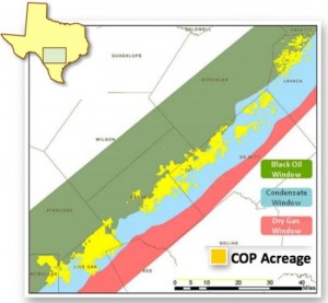 ConocoPhillips Eagle Ford Acreage Map
