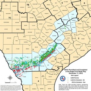 Eagle Ford Shale Well Map