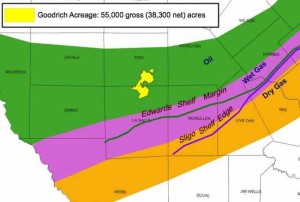 Goodrich Petroleum Eagle Ford Map
