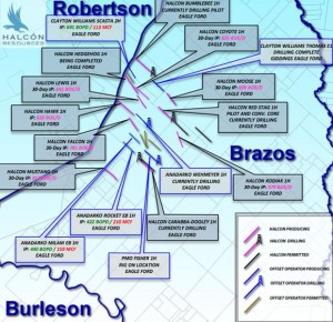 Halcon Eagle Ford Activity Map