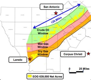 EOG Eagle Ford Shale Acreage Map