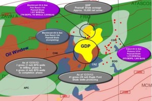 Goodrich Petroleum Eagle Ford and Pearsall Activity Map