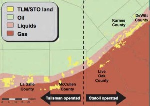 Talisman Eagle Ford Map