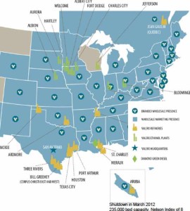 Valero Refinery Map