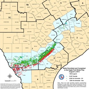 Eagle Ford Shale Well Map