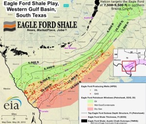 Eagle Ford Contour Map