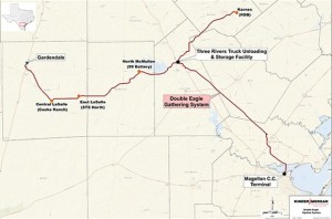 Double Eagle Pipeline Eagle Ford System Map