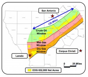 EOG Resources Eagle Ford Acreage Map