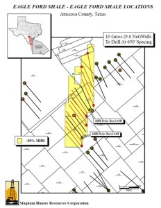 Magnum Hunter Resources Eagle Ford Acreage Map