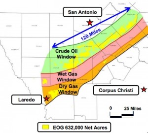 EOG Eagle Ford Acreage Map