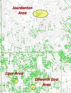 Abraxas Eagle Ford Acreage Map
