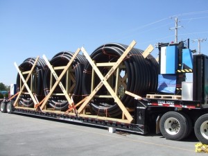 Spoolable Composite Pipe on Truck