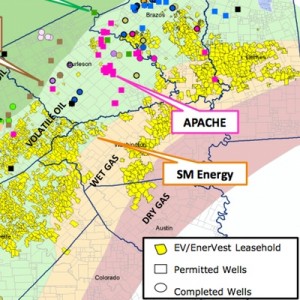 EVEP/EnerVest Eagle Ford Acreage Map