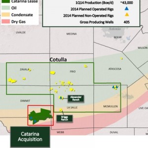 Sanchez Energy Eagle Ford Acreage Map