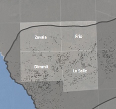 Texas American Resources Eagle Ford Area Map