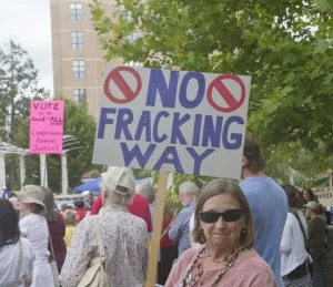 Anti-Fracking Demonstrators