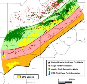 EOG Eagle Ford Shale Map