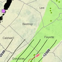 Bastrop County Eagle Ford Shale Map