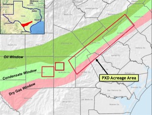 Pioneer Eagle Ford Shale Map