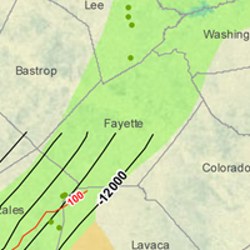 Fayette County Eagle Ford Shale Map