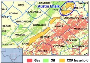 ConocoPhillips Eagle Ford Shale Acreage Map