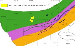 Goodrich Petroleum Eagle Ford Shale Acreage Map