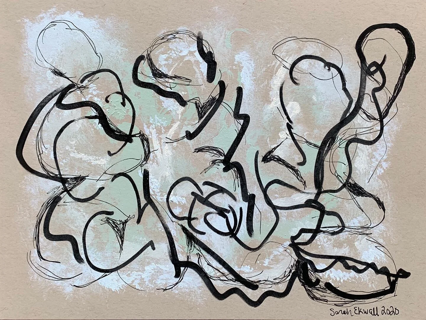 Abstract Drawing #automaticdrawing #intuitiveart #artist #artistsoninstagram #artcollector #drawing #outsiderart #sketch #art #artgallery #emergingartist #femaleartist #dopeartist #dopeartwork #artseries #artsalesonline #linedrawing #paperdrawing #fi