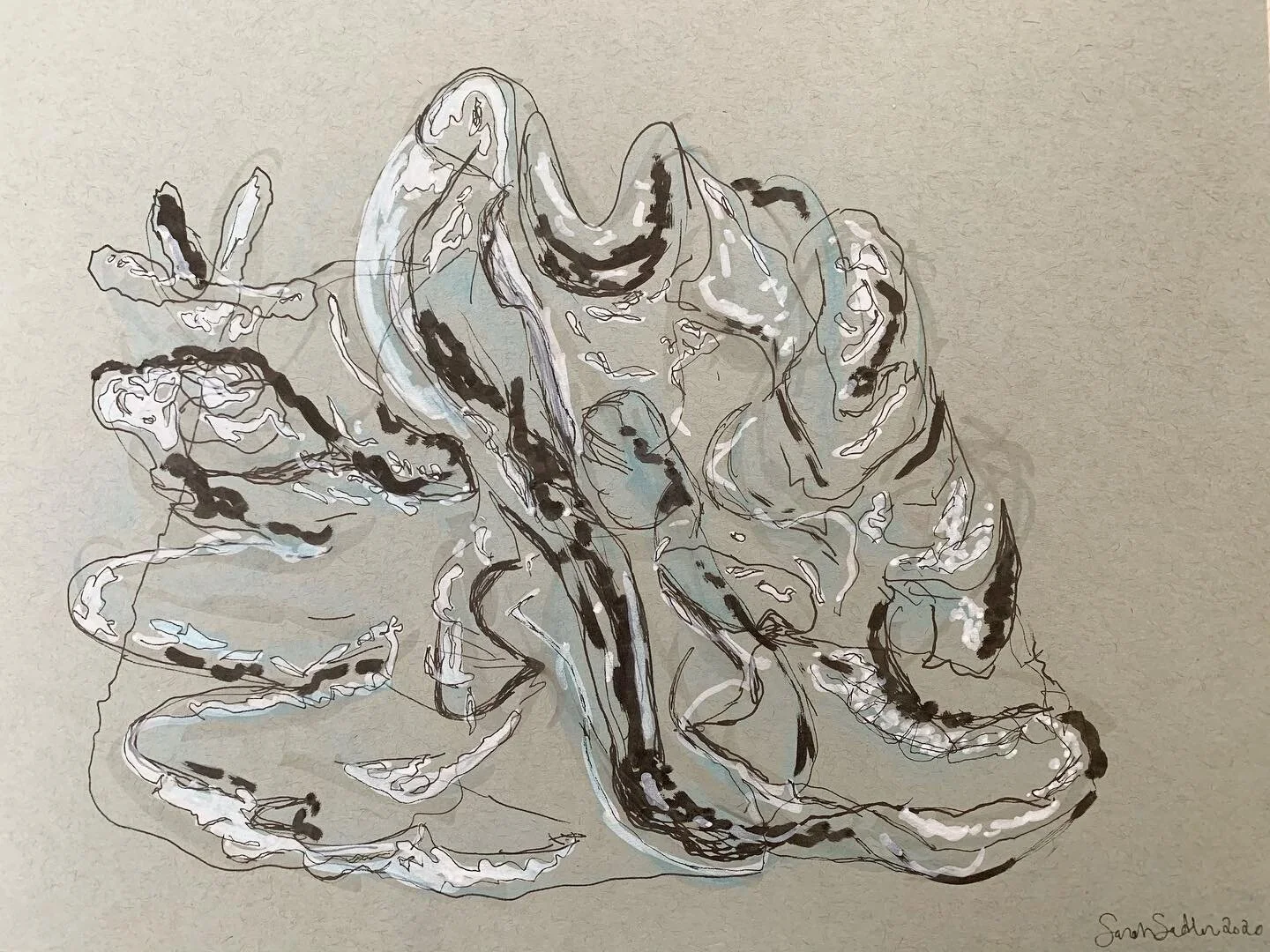 #art #abstractart #artistsoninstagram #intuitiveart #automaticdrawing #sketch #scribbles #abstractartist #abstractexpressionism #drawing #inkdrawing #arte #artist #sarahsadlerart
