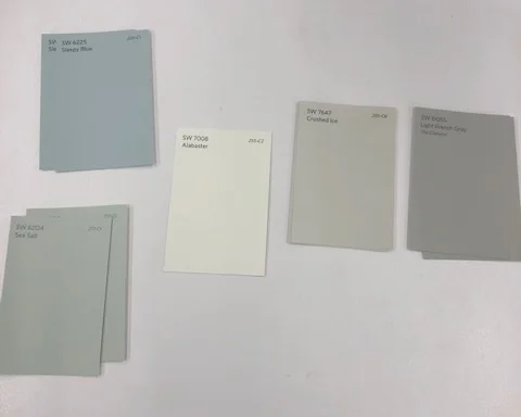 Soothing color palette