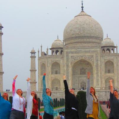 Our group at the Taj Mahal