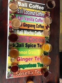 Refreshments in Bali